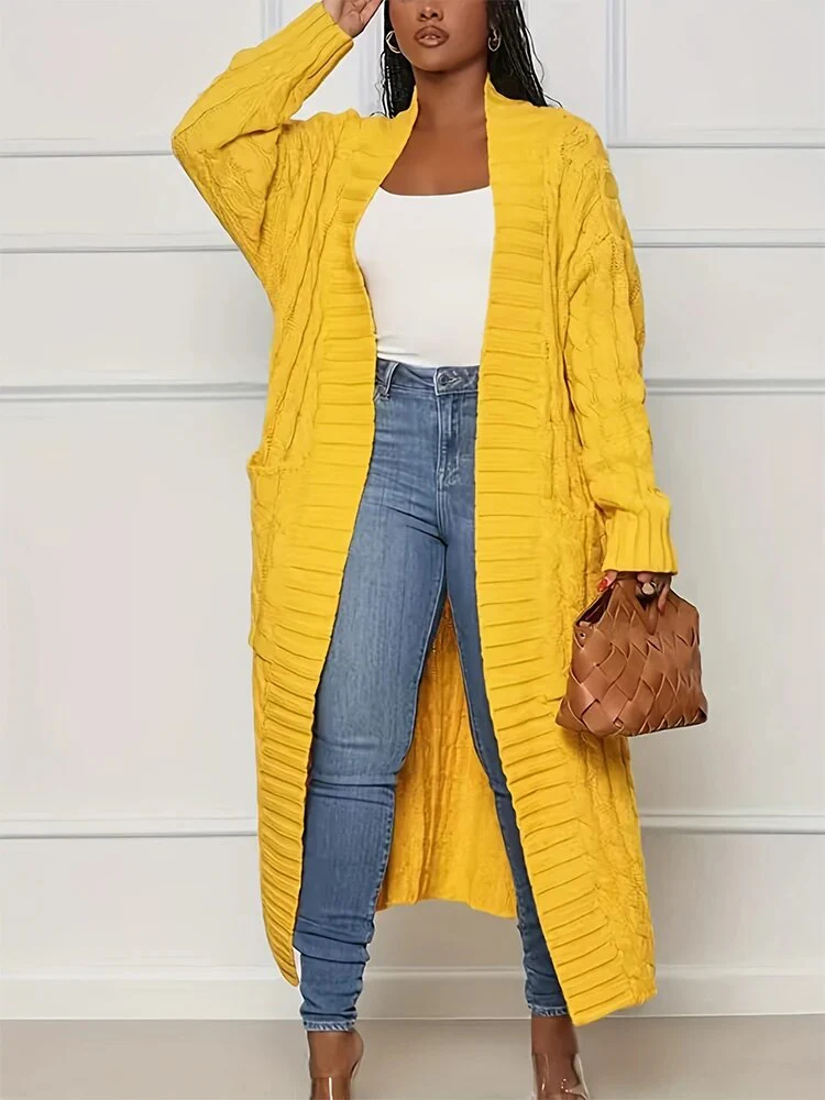 Deborah | Chunky knit jacket with pockets - Image 5
