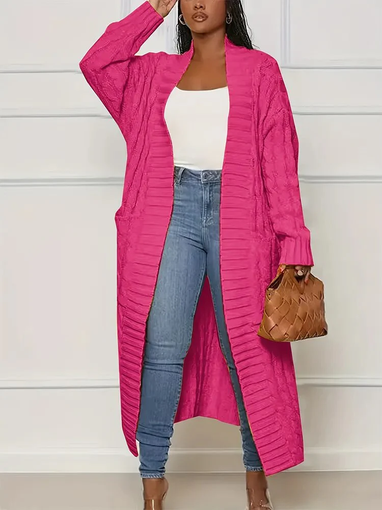 Deborah | Chunky knit jacket with pockets - Image 6