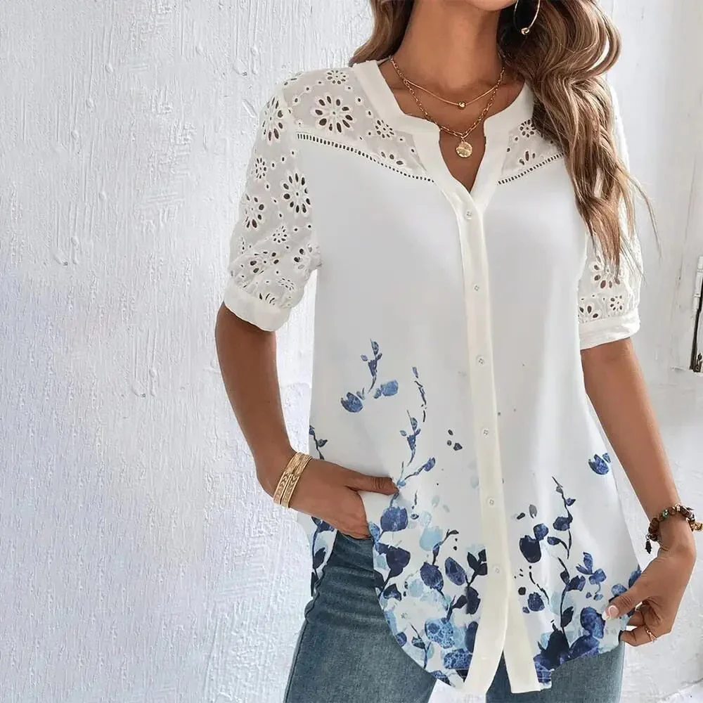 Delia® | Elegant Casual Blouse For Summer - Image 2