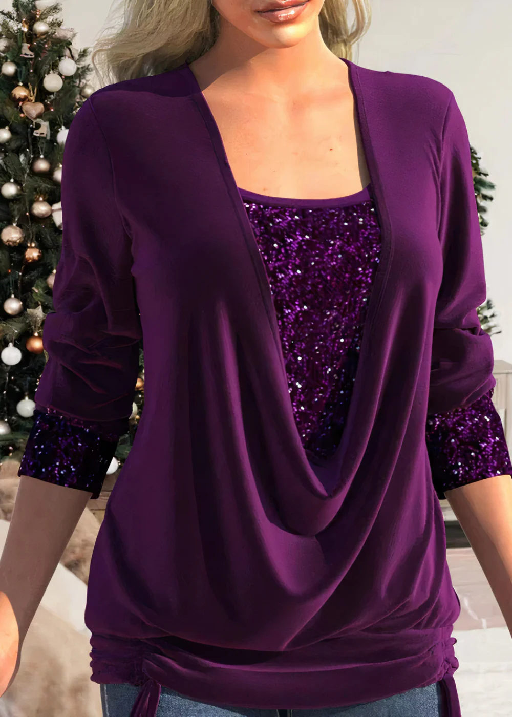 Delia® | Glamour 2024: Sophistication Of Glittering Blouses - Image 2
