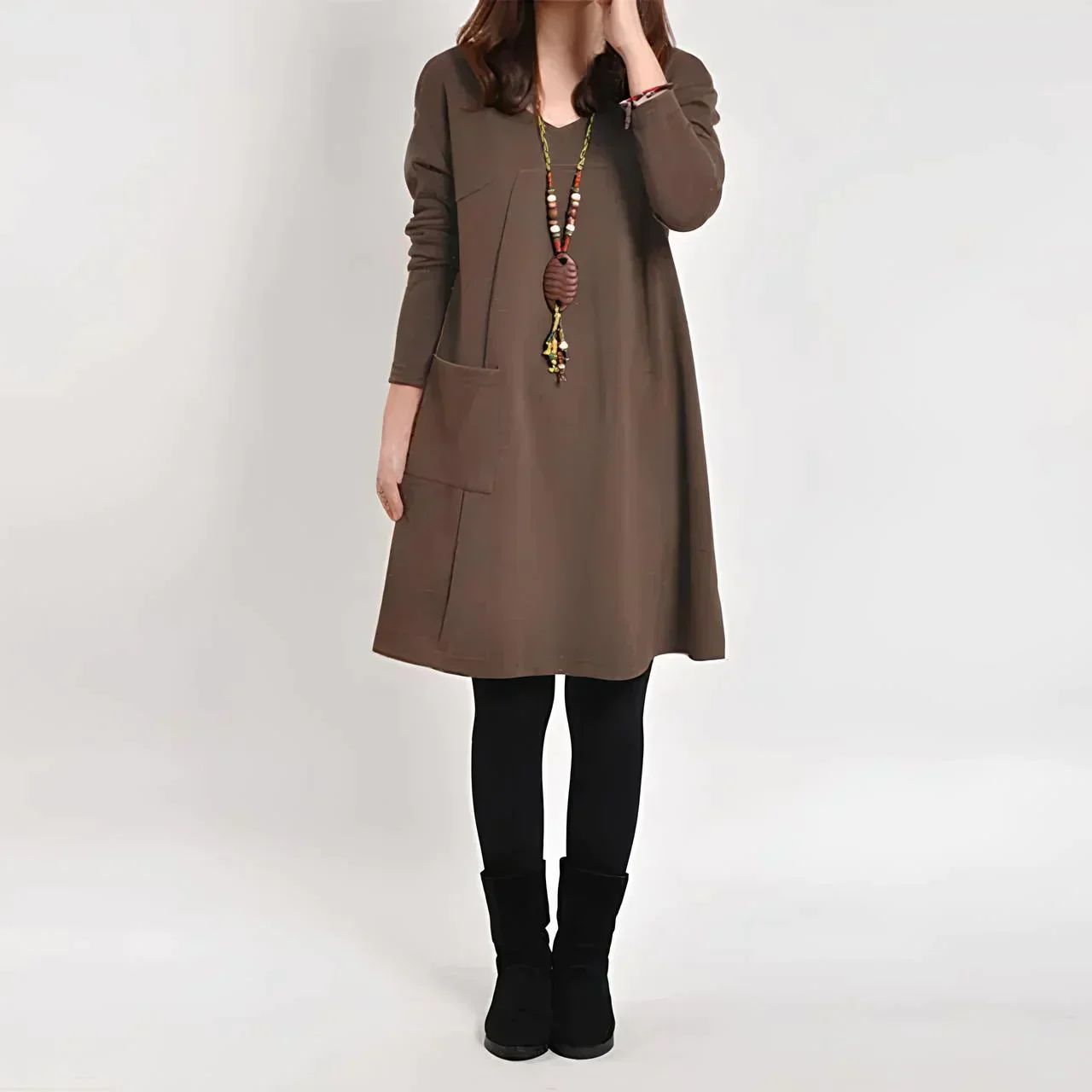 Desirée® | Long sleeve pocket dress - Image 2