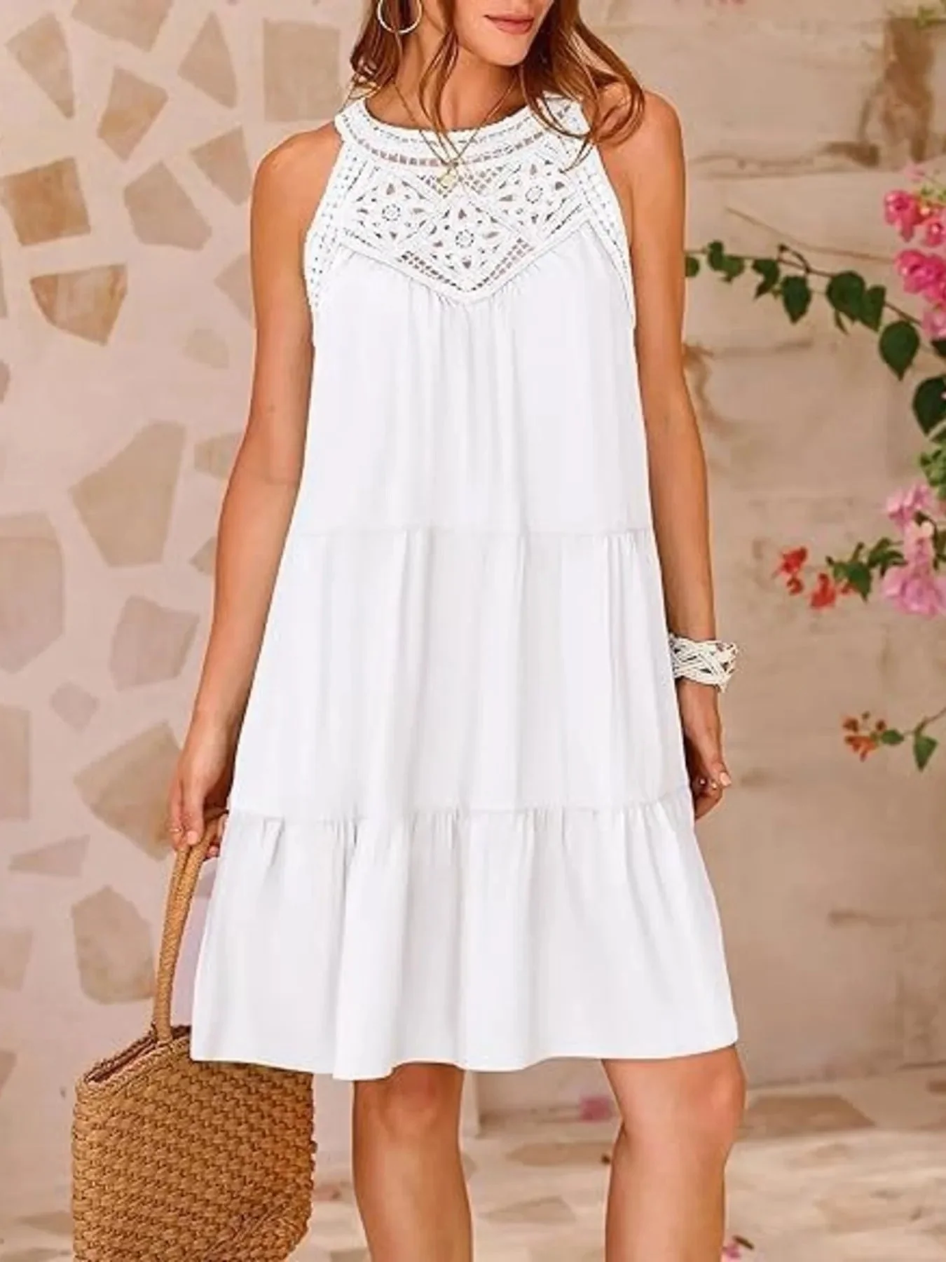 Desiree® | Sleeveless Lace Mini Dress - Image 3