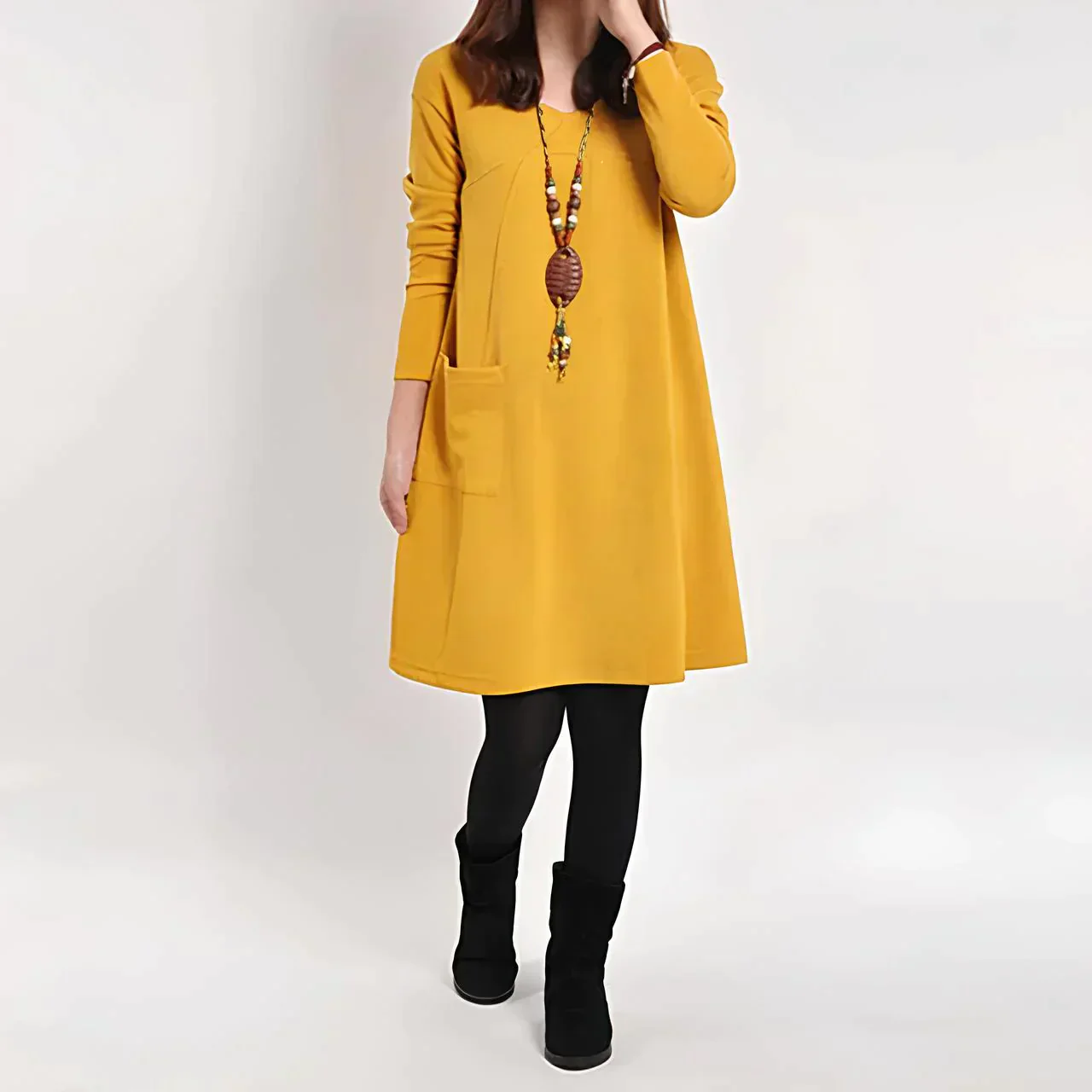 Desirée | Long sleeve pocket dress