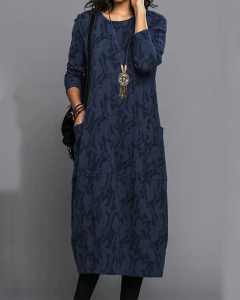 Deva® | Printed Long Sleeve Dress - Image 4