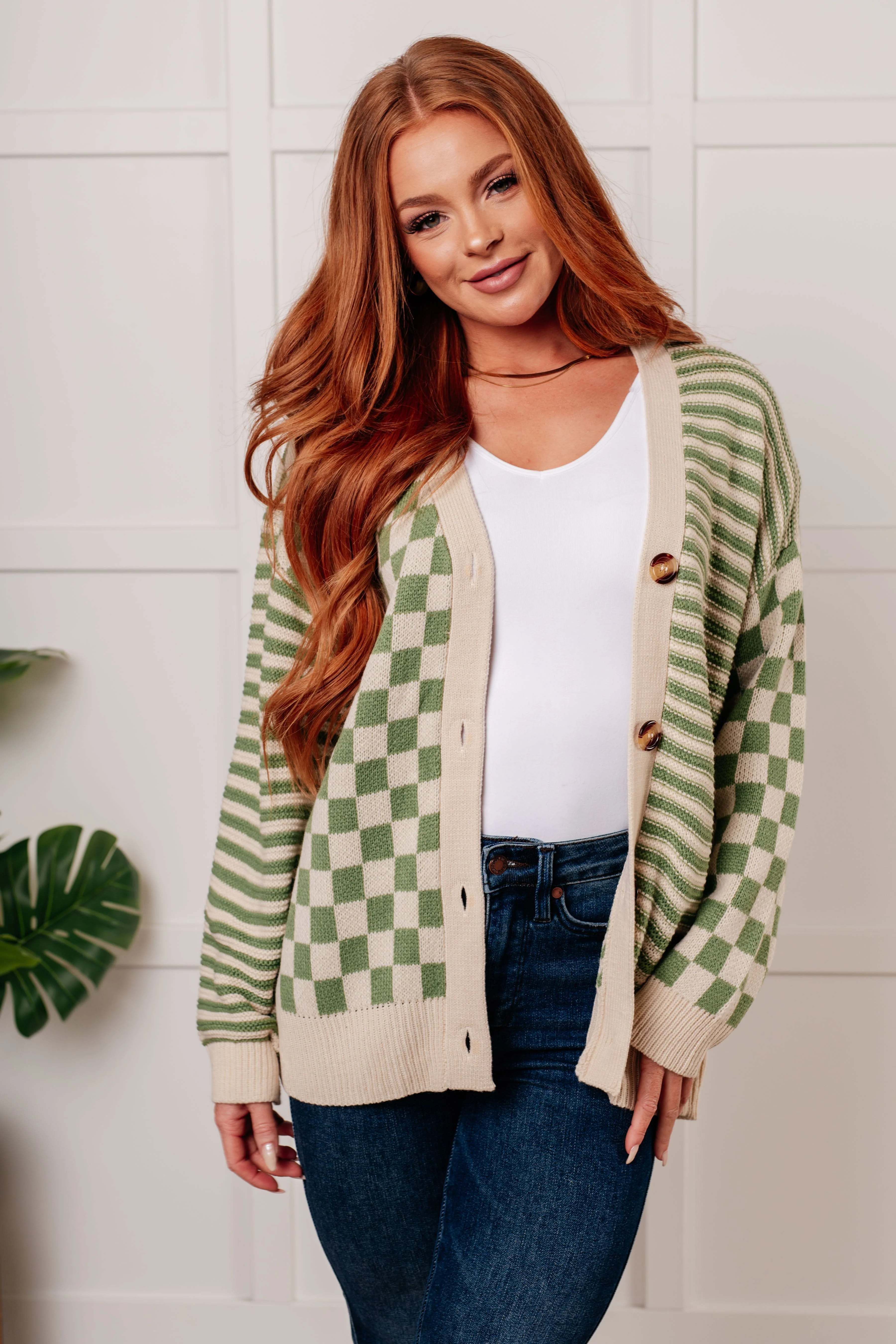 Diana | Button-down sweater knit cardigan
