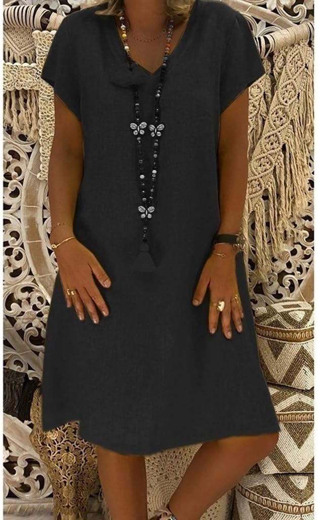 Diana® | Casual, Loose Cotton Dress - Image 3