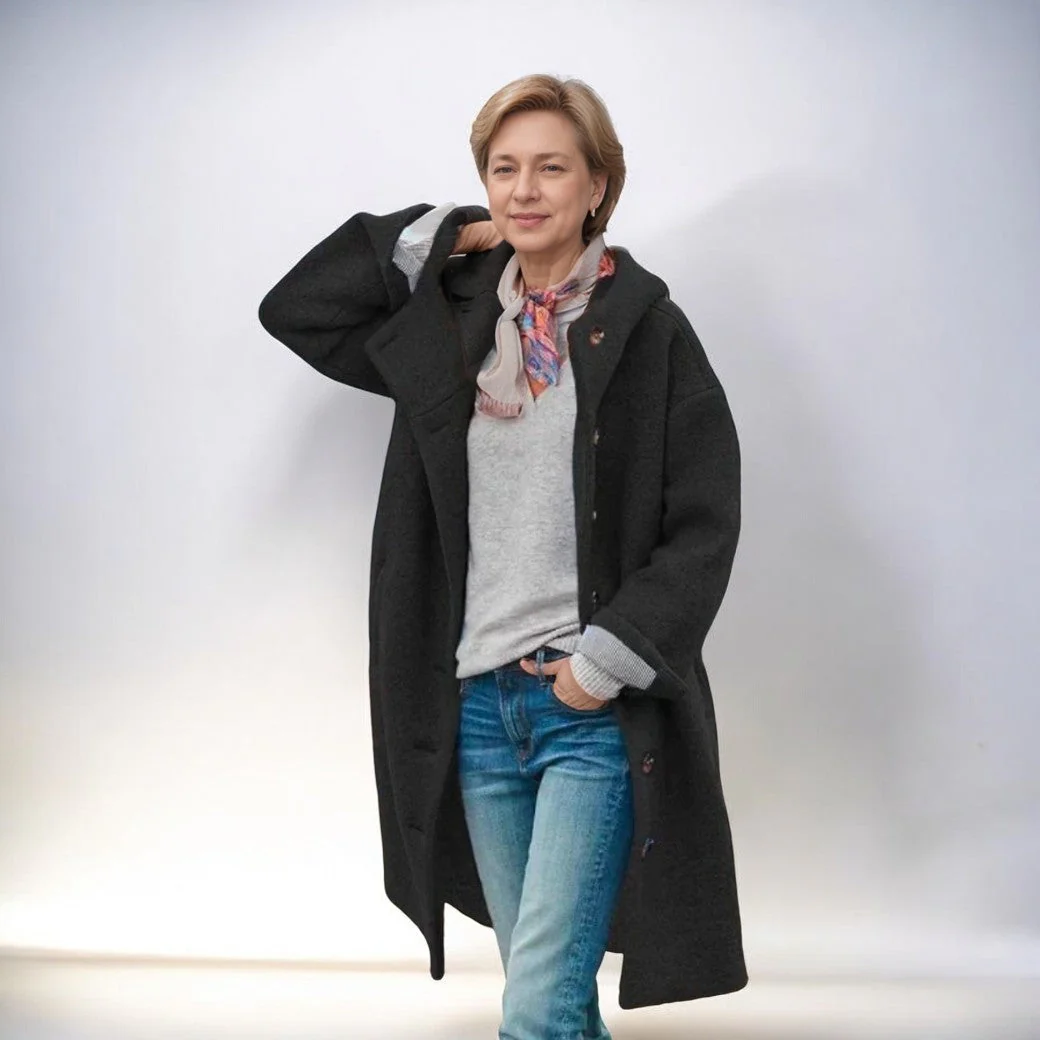 Diana | Long and comfortable coat for women - Image 3