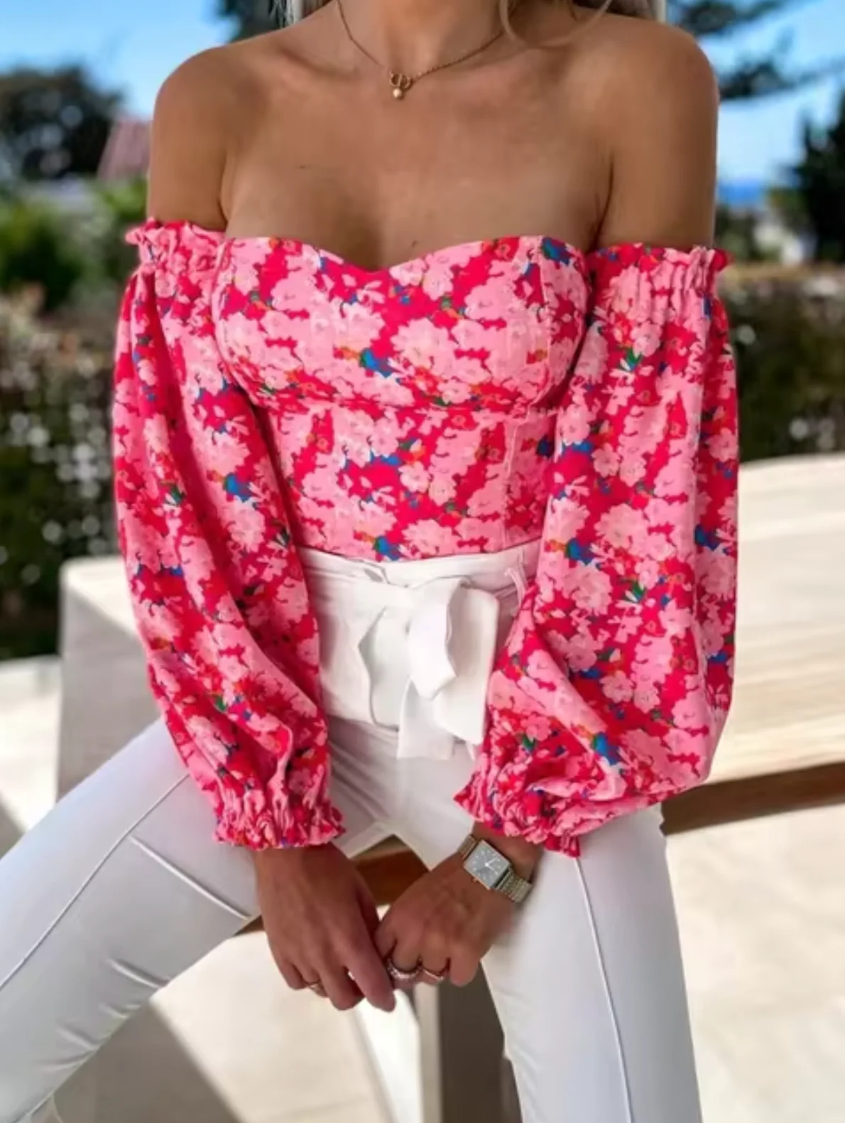 Dina® | Floral Off-The-Shoulder Tops - Image 5
