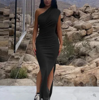 Dolores® | Stylish One-Shoulder Dress With A Slit For Special Occasions - Image 4