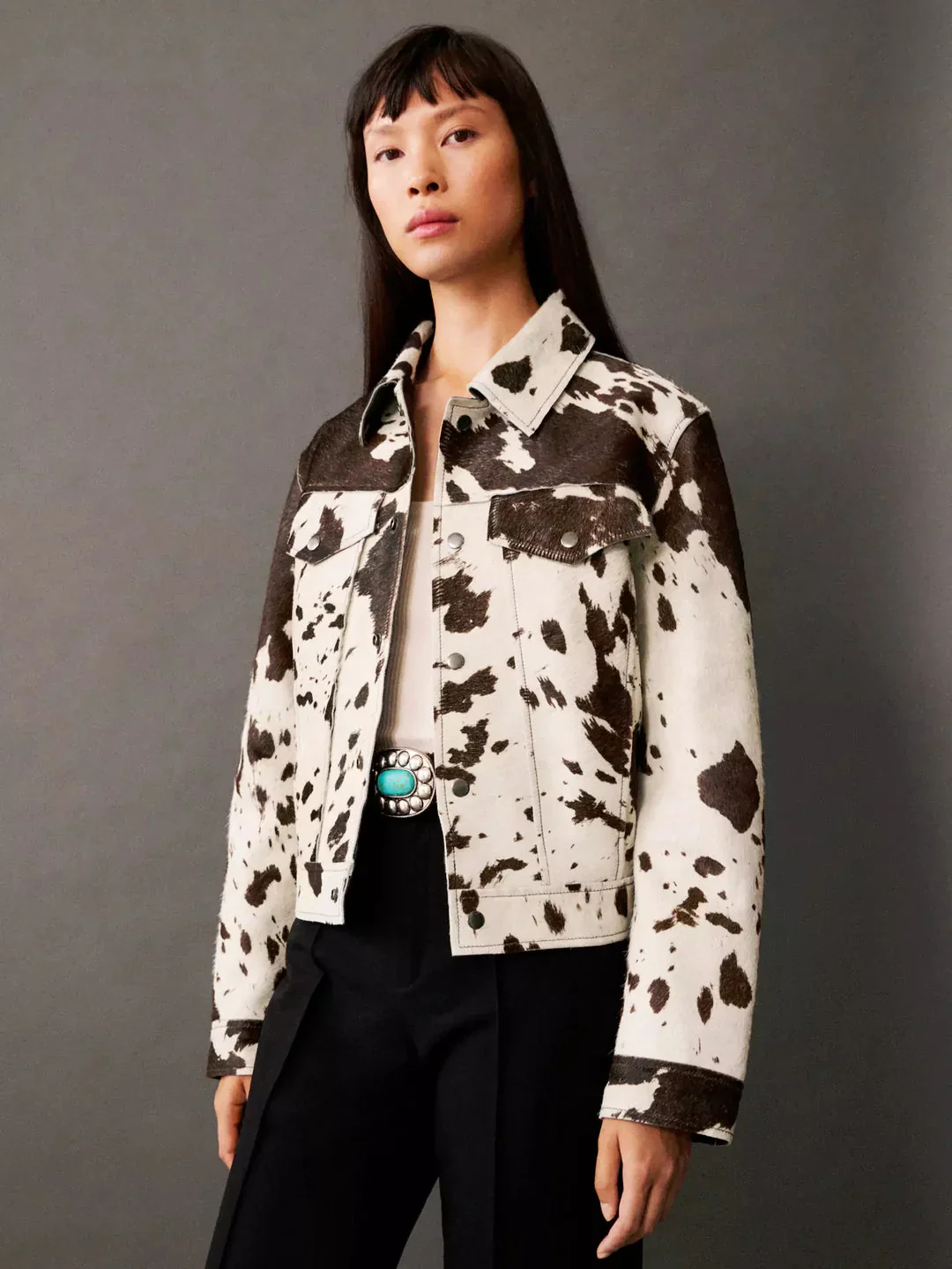 Dolores | PRINTED LEATHER JACKET