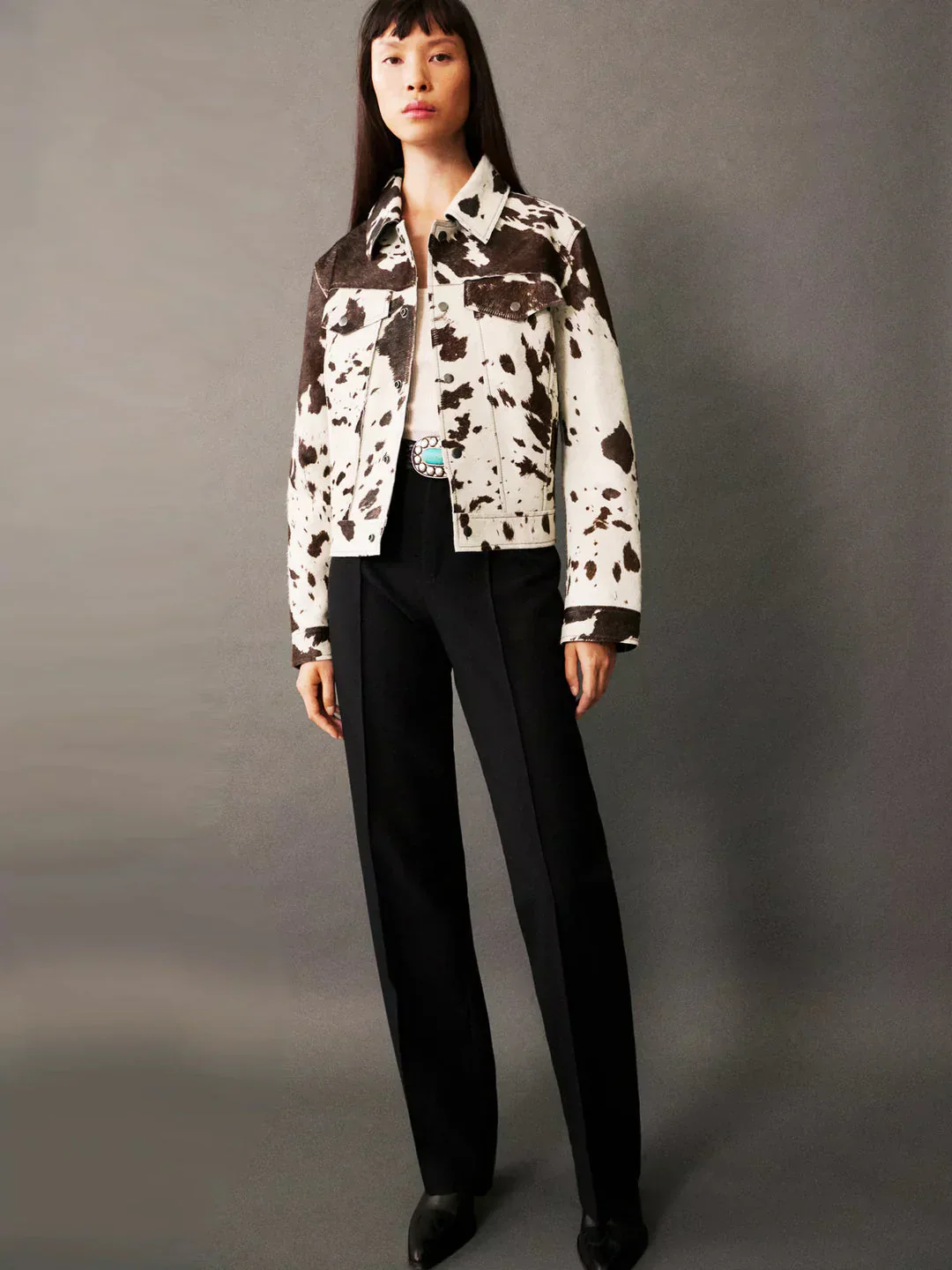 Dolores | PRINTED LEATHER JACKET - Image 4