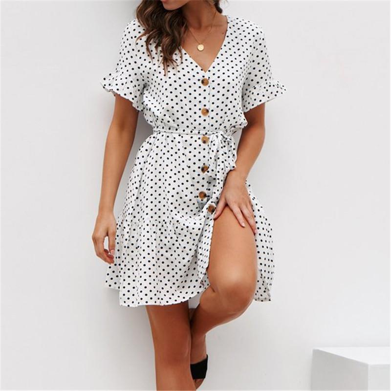 Dominga® | Short Sleeve Dress With Polka Dot - Image 9