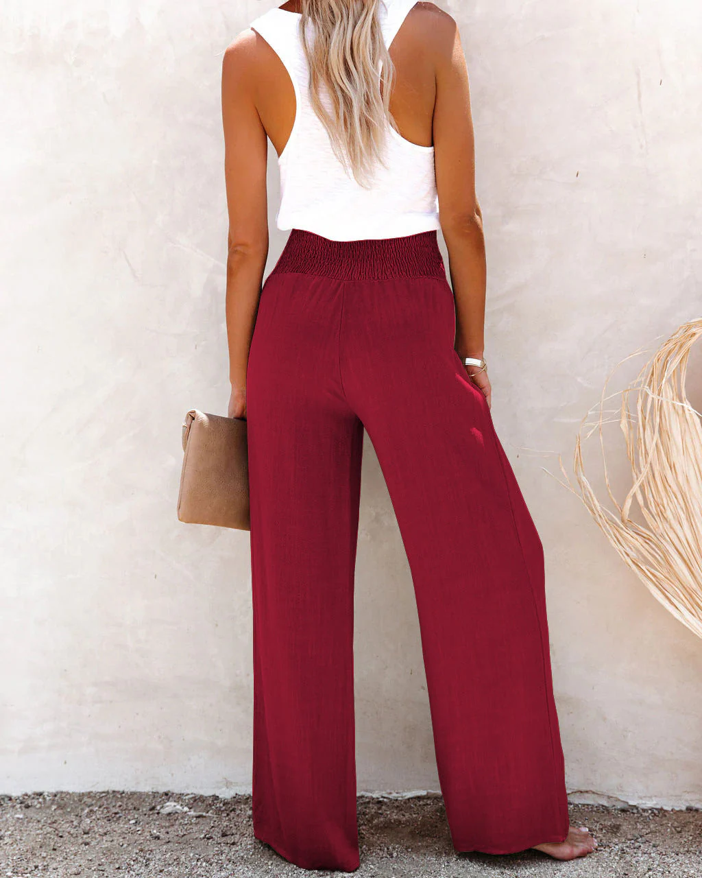 Dominique® | High Waist Linen Trousers - Image 8