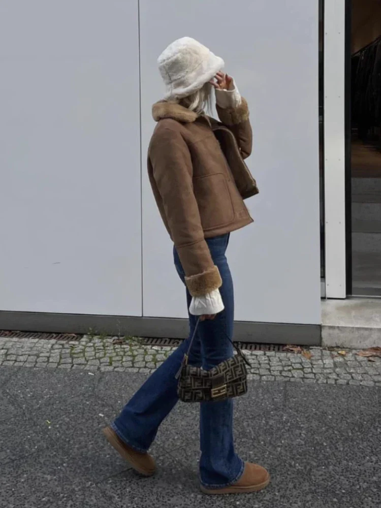 Dominique | Women's coat jacket with lapels for autumn and winter