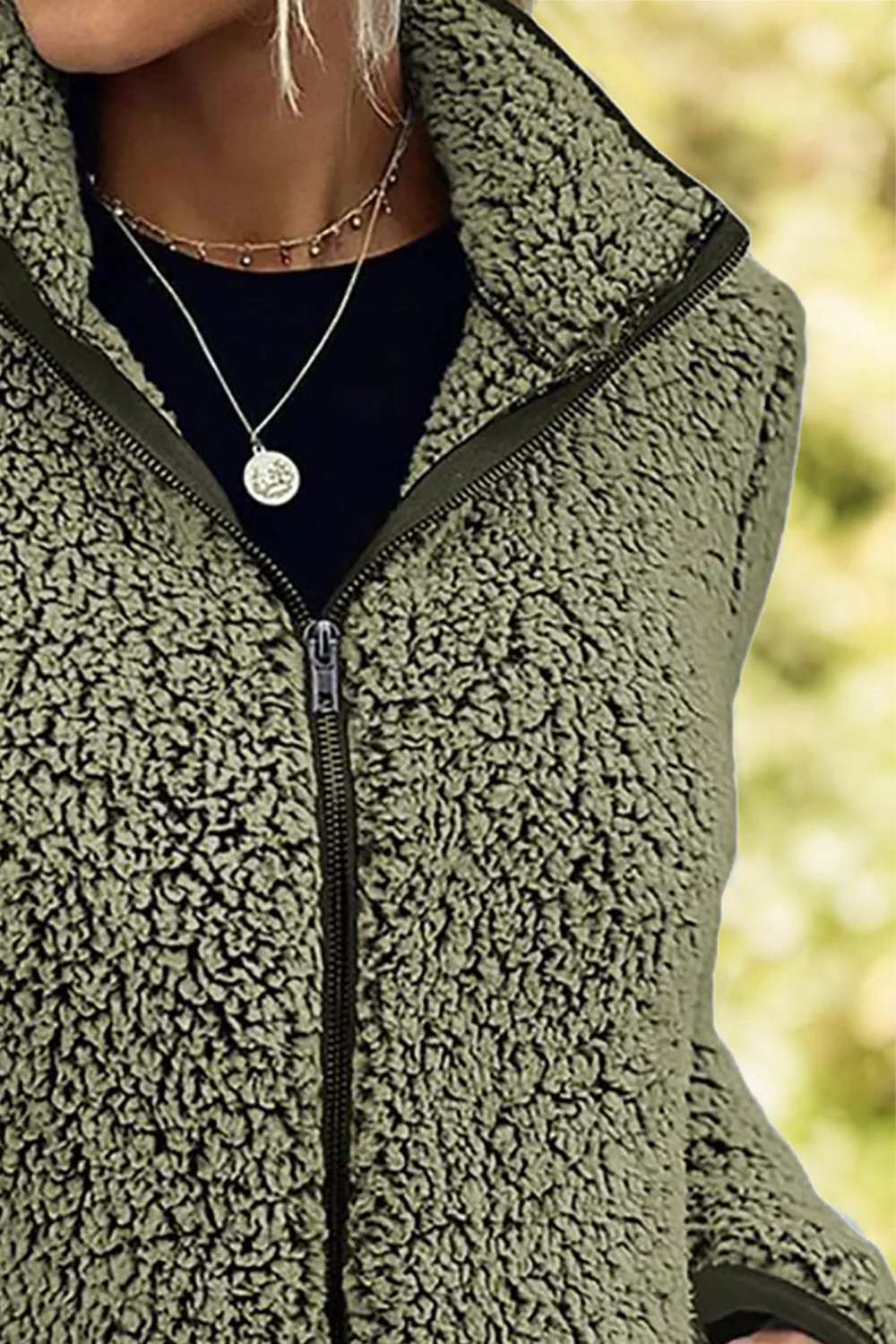 Doris | Turtleneck jacket with zip and pockets - Image 18