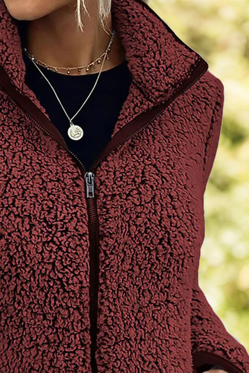 Doris | Turtleneck jacket with zip and pockets - Image 6
