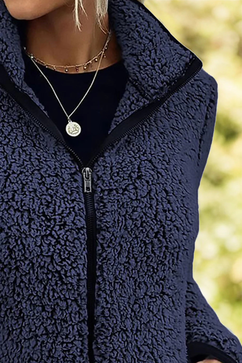 Doris | Turtleneck jacket with zip and pockets - Image 8