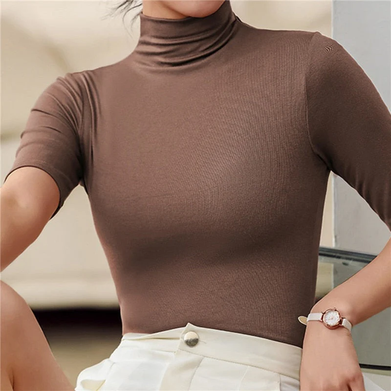 Doris | Classic seamless turtleneck sweater - Image 4