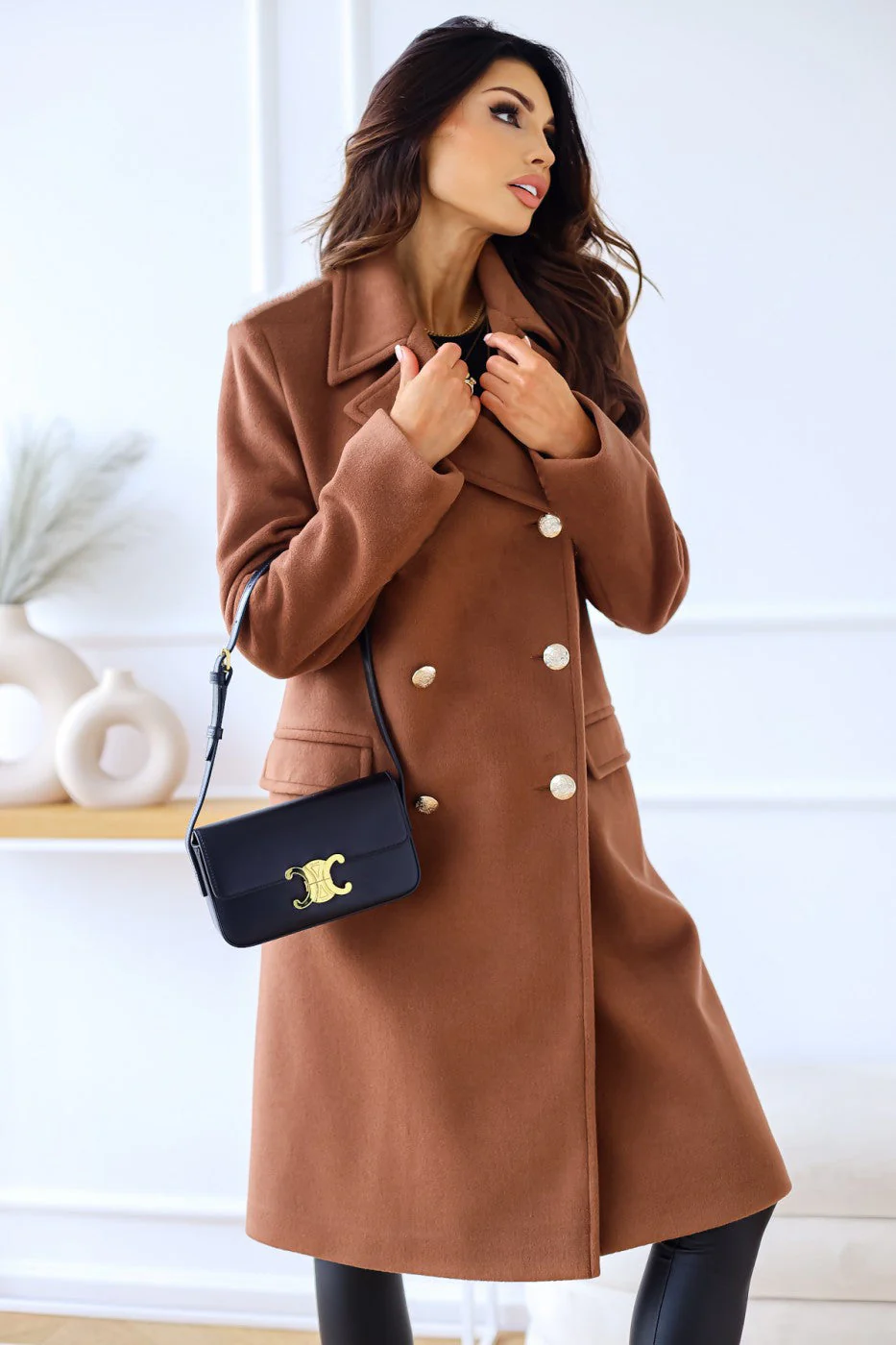Dorotea | Stylish and elegant women's coat with long sleeves - Image 2