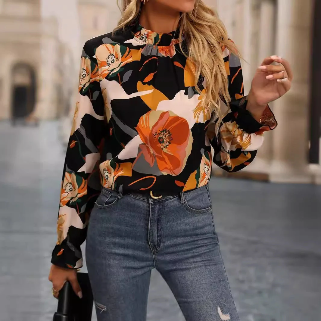 Dorotea® | Women'S Blouse With Floral Design And Elegant Ruffles - Image 2