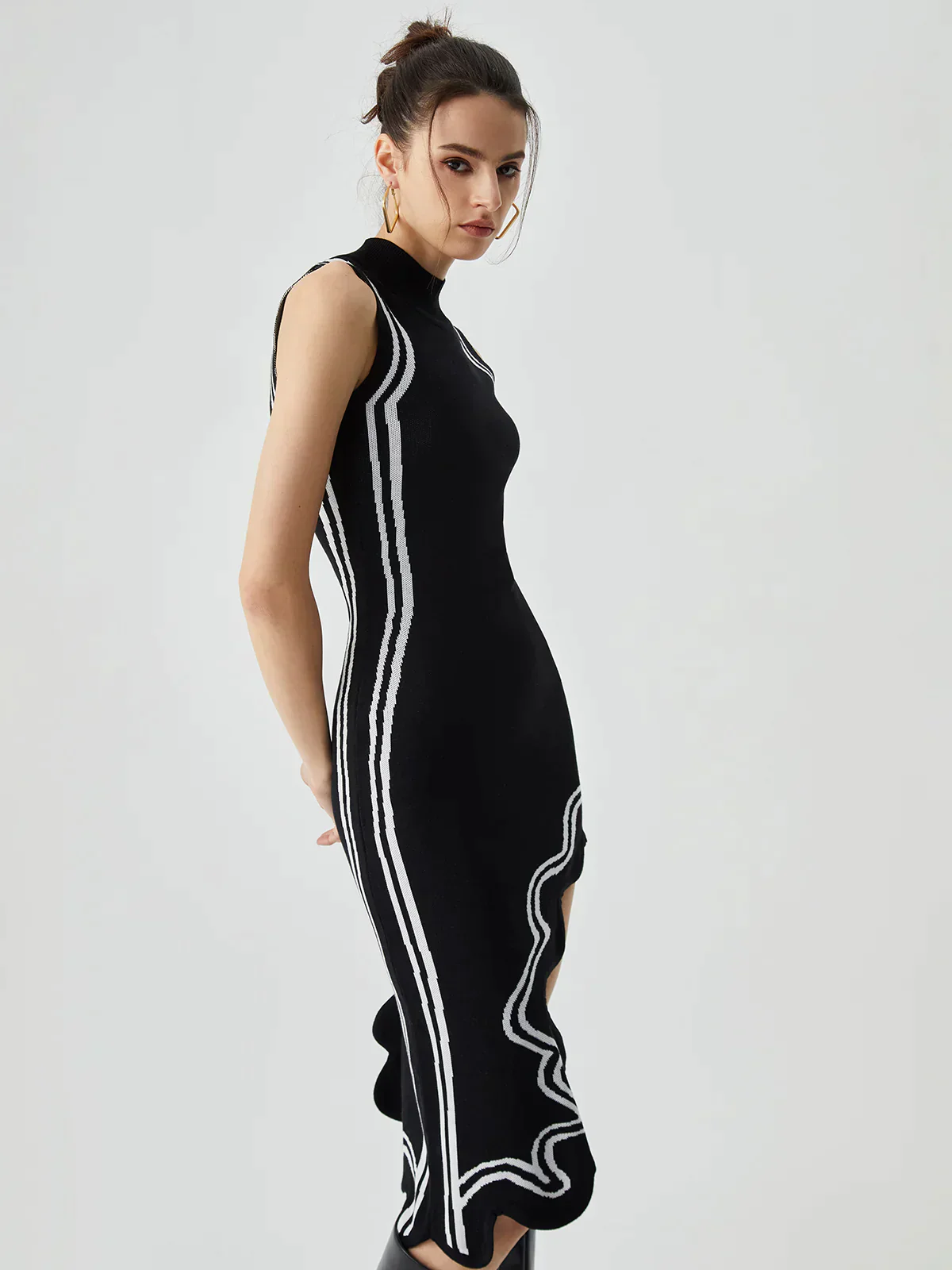 Dulce® | Asymmetrical Knit Dress - Image 5