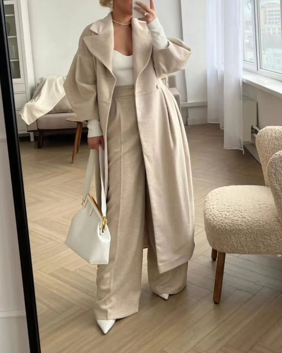 Dulce | Coat with puff sleeves and lapels - Image 12