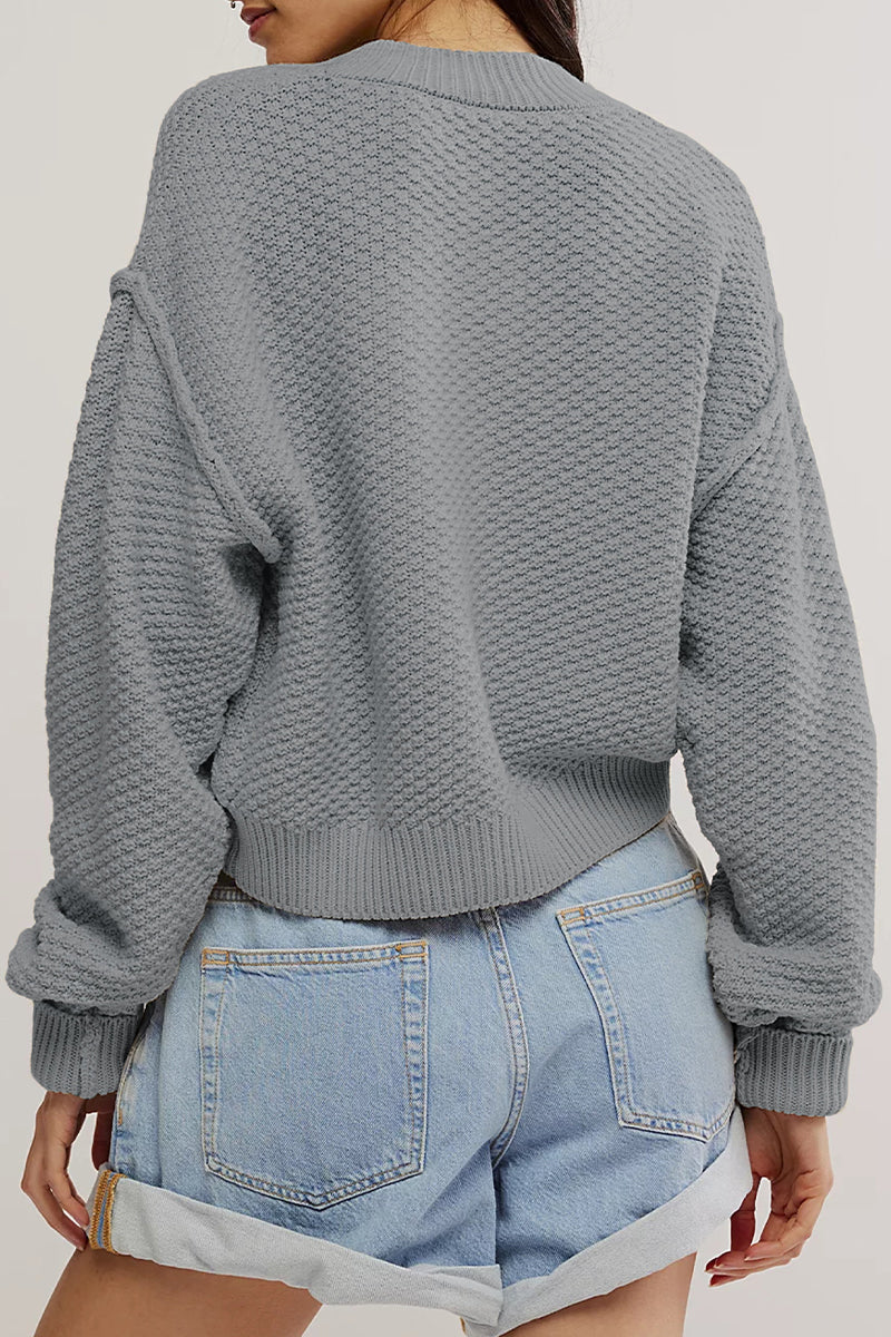 Dunja | Casual everyday outerwear with solid color buttons and O-neck - Image 12