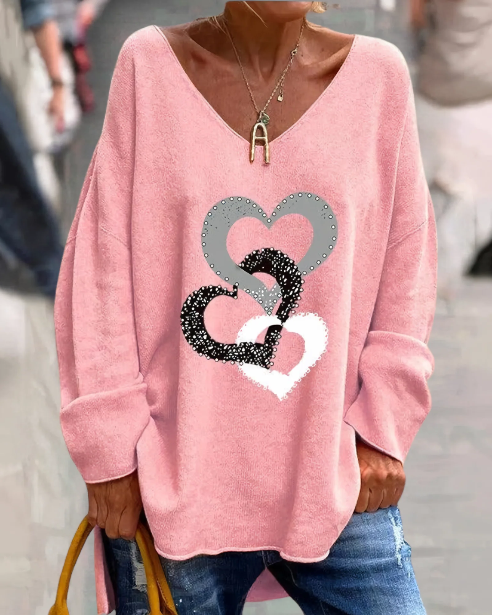 Edda | Comfortable graphic sweater - Image 5