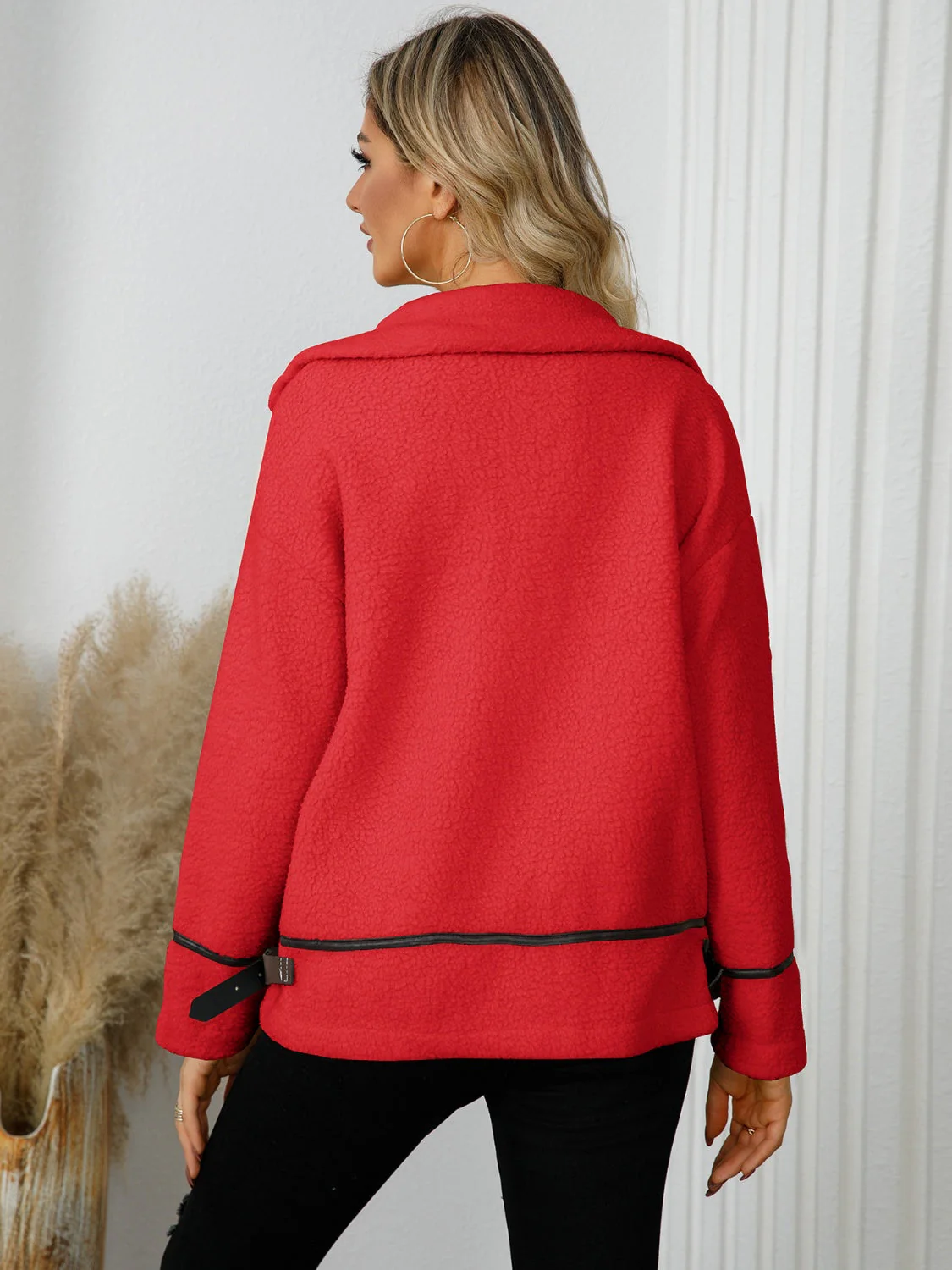 Edith | Jacket with pockets and button placket and collar - Image 12