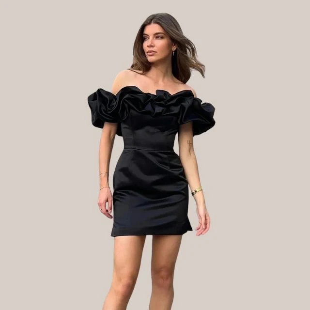 Edna® | Off-The-Shoulder Cocktail Dress With Ruffle Detail - Image 5