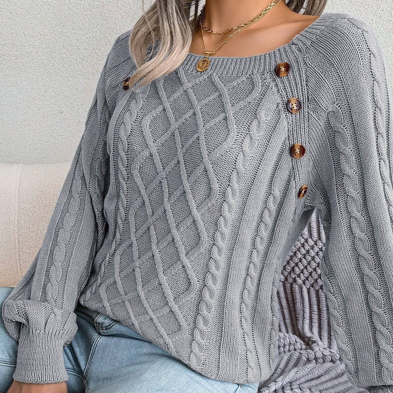 Ela | Elegant knitted sweater for women - Image 6