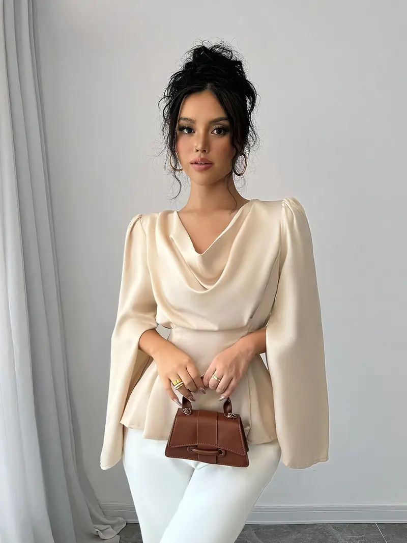 Elara® | Elegant Satin Blouse - Image 2