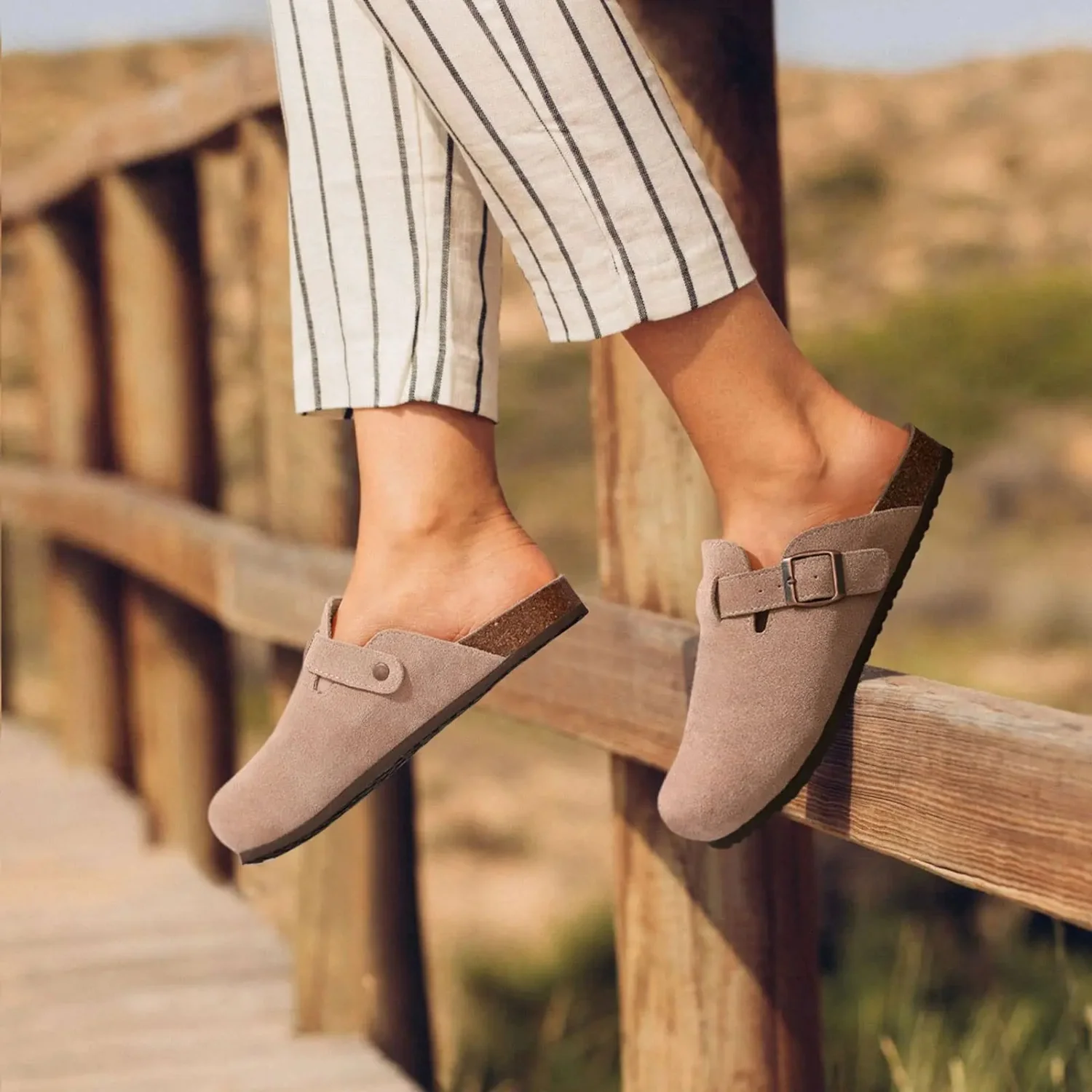Elda® | Robust Suede Clogs