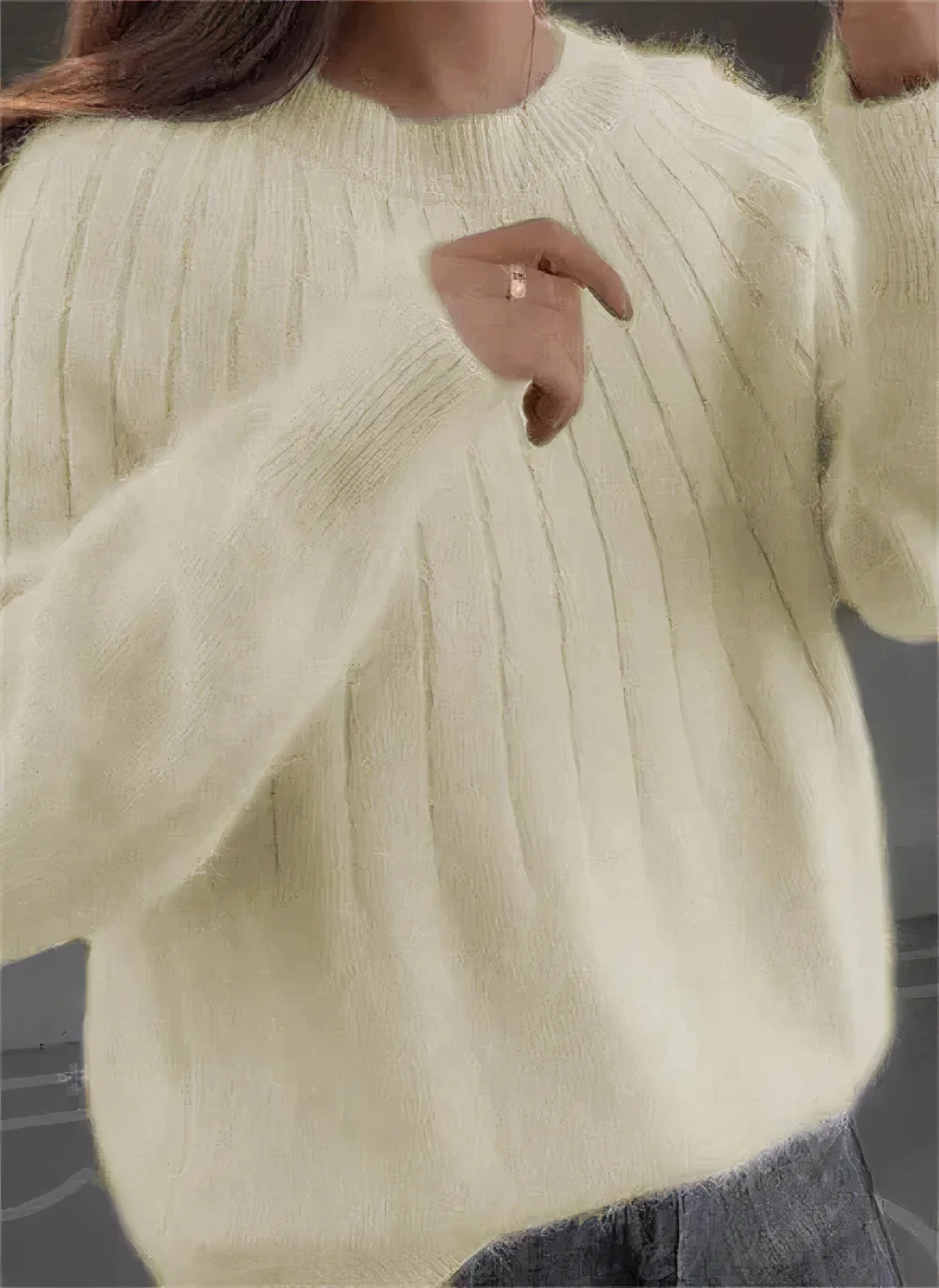Eleanor® | Fluffy knitted sweater - Image 6
