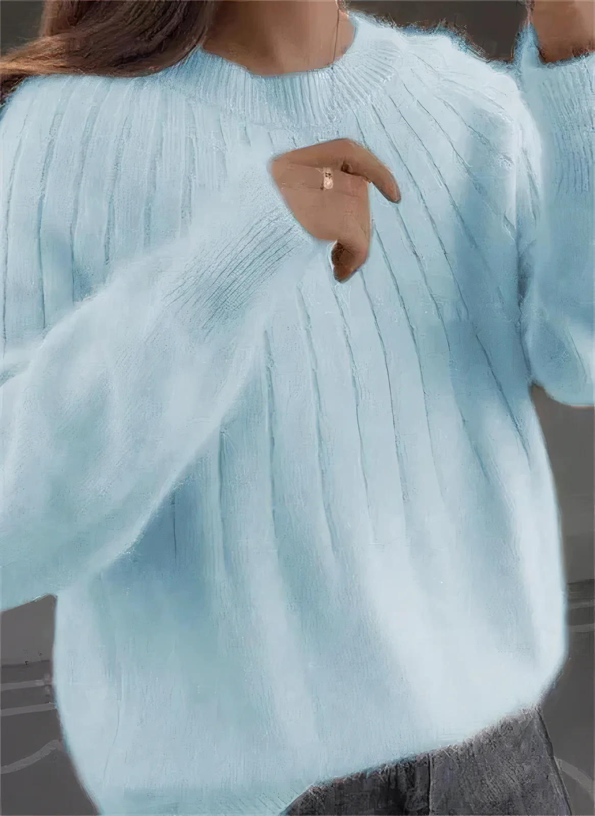 Eleanor | Fluffy knitted sweater