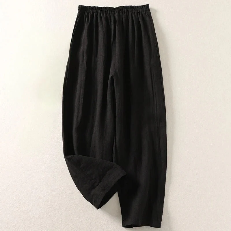 Elena® | Airy linen women's summer trousers - Image 3