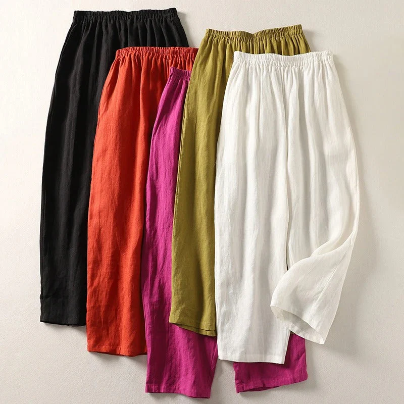 Elena® | Airy linen women's summer trousers - Image 7