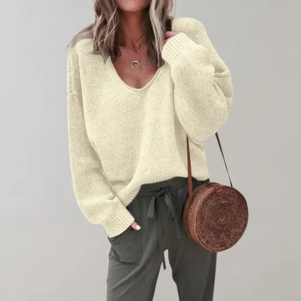 Elena | Casual knitted sweater for women - Image 2