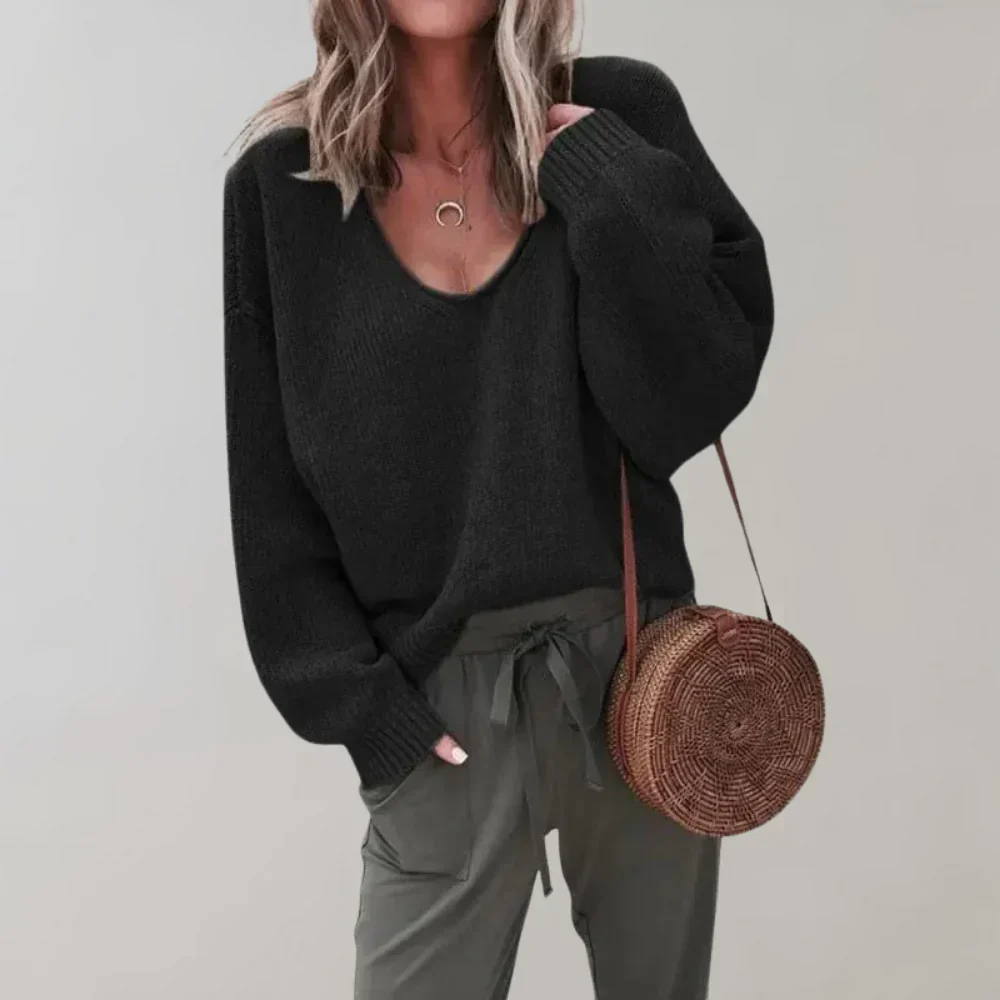 Elena | Casual knitted sweater for women - Image 3