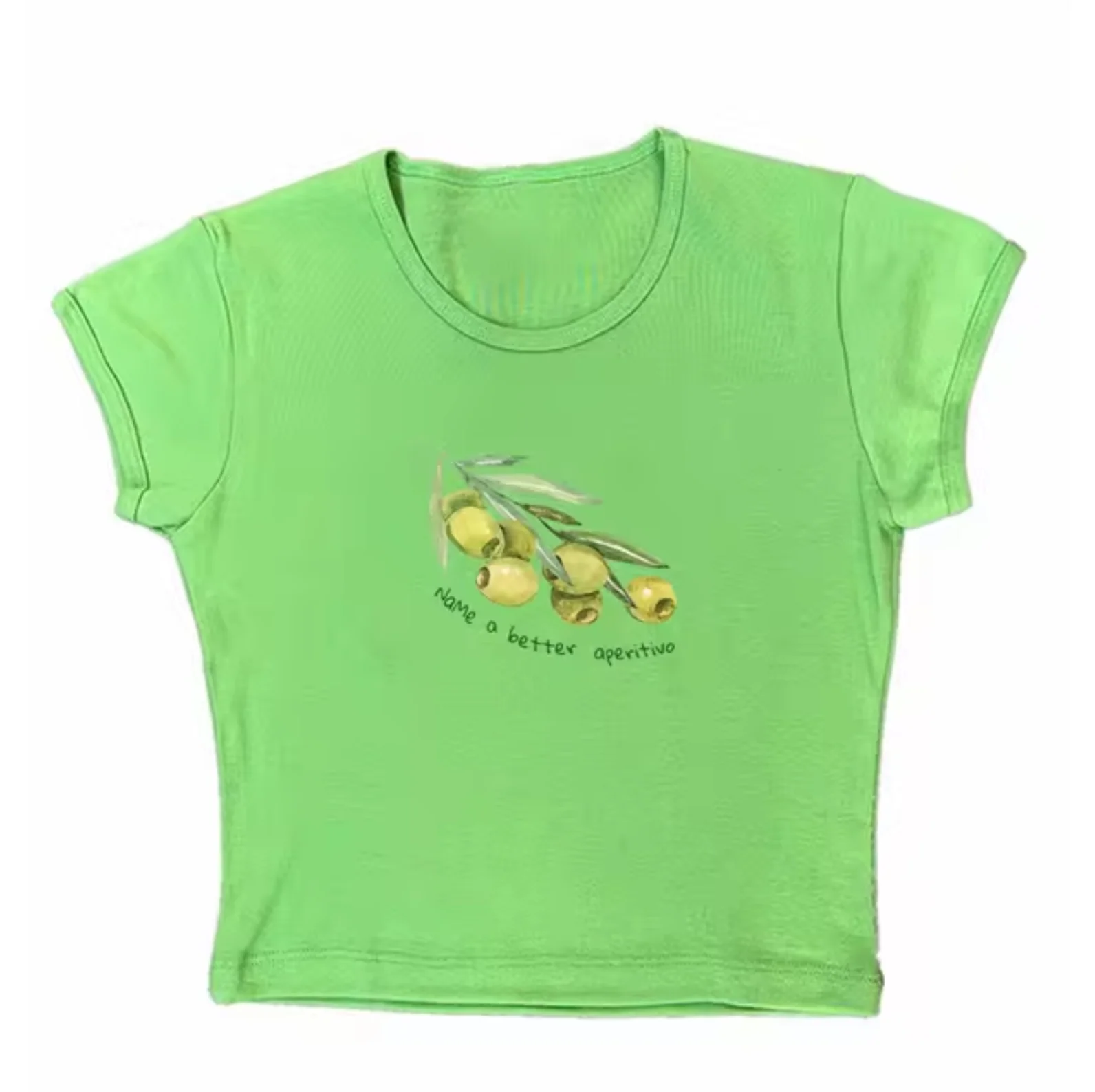 Elena® | Olive Print Crop Top Shirts - Image 10