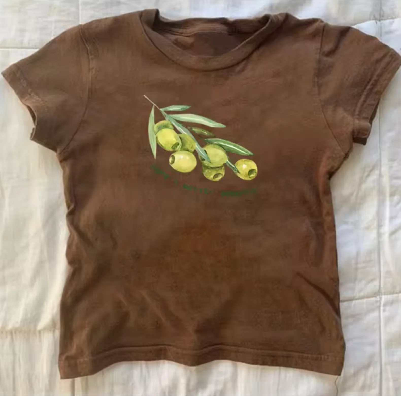 Elena® | Olive Print Crop Top Shirts - Image 16