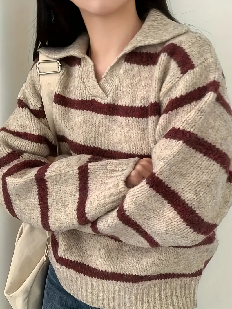 Elena | V-neck knitted sweater - Image 3