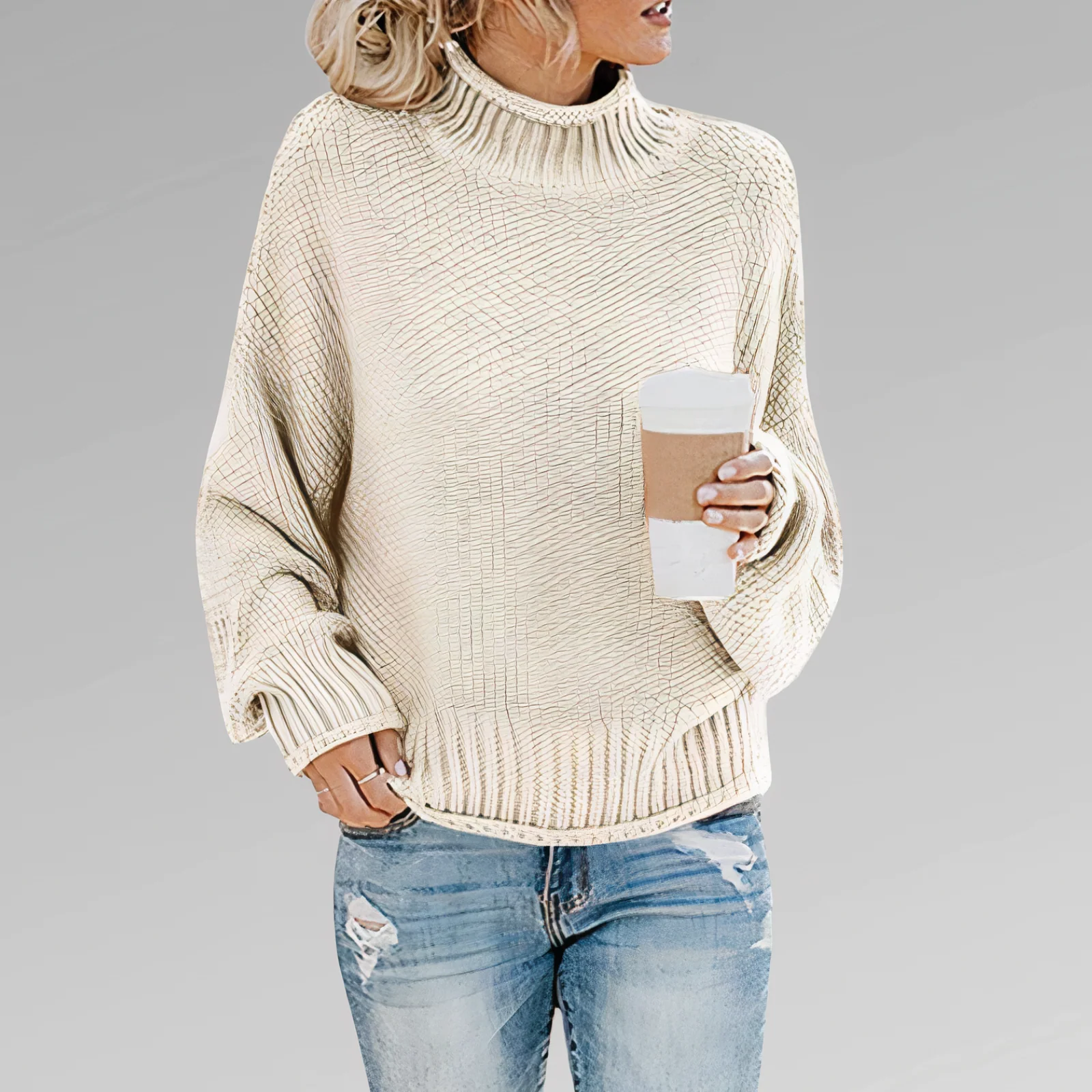 Eleonora® | Knitted turtleneck sweater - Image 8