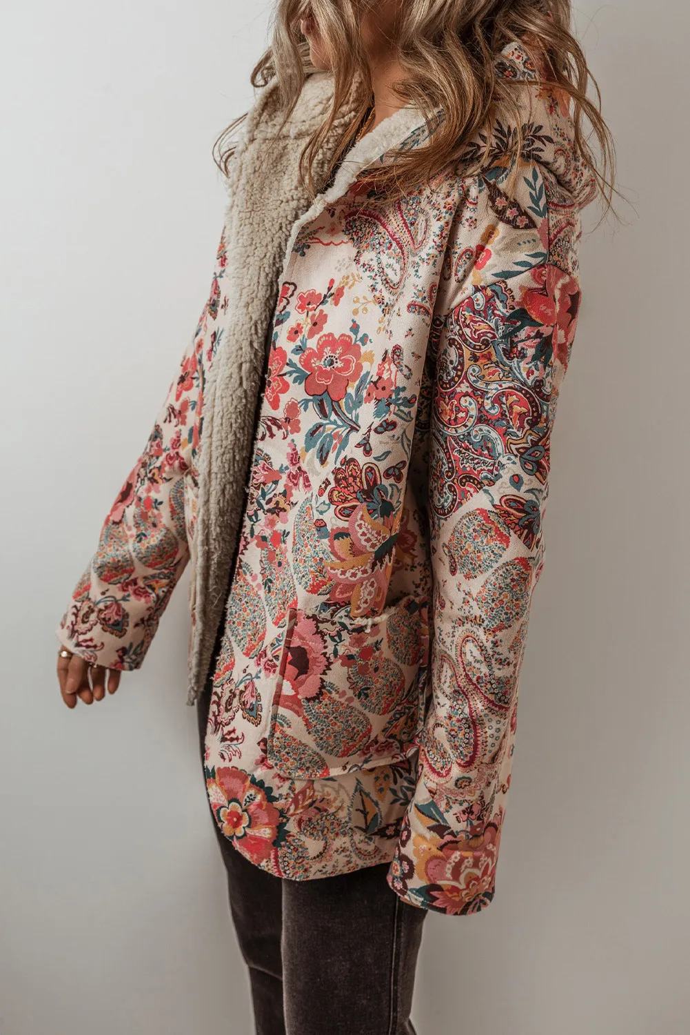 Eleonora | Printed long sleeve hooded jacket - Image 4