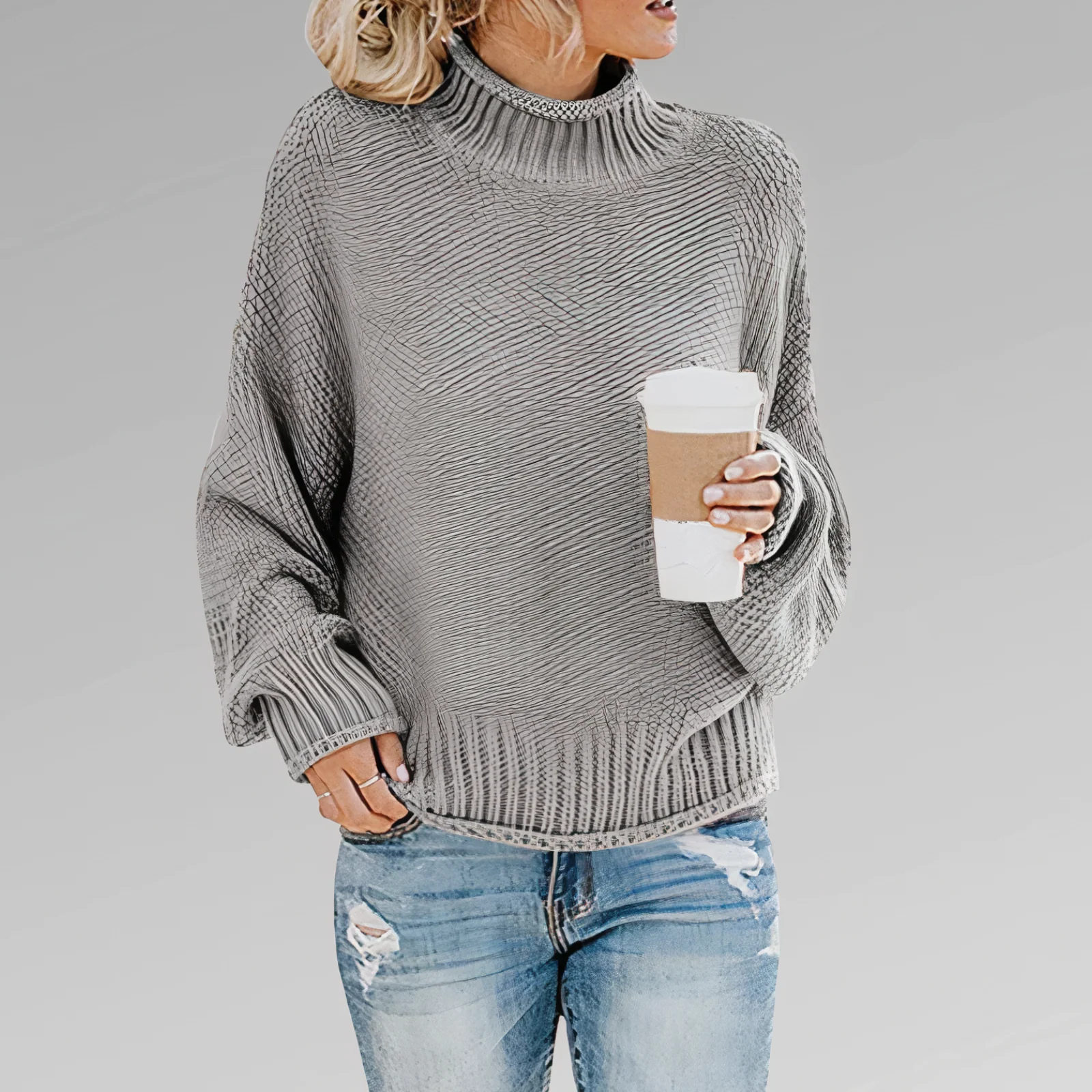 Eleonora | Knitted turtleneck sweater - Image 5