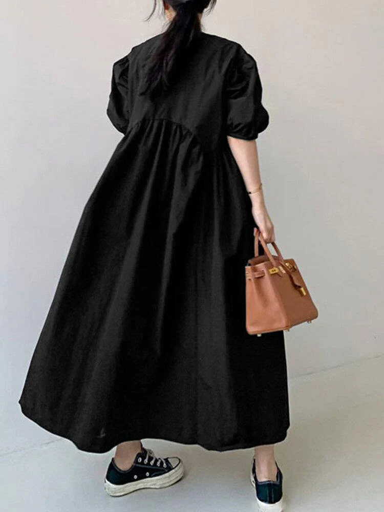 Elida® | Loose Dress With Puff Sleeves - Image 3