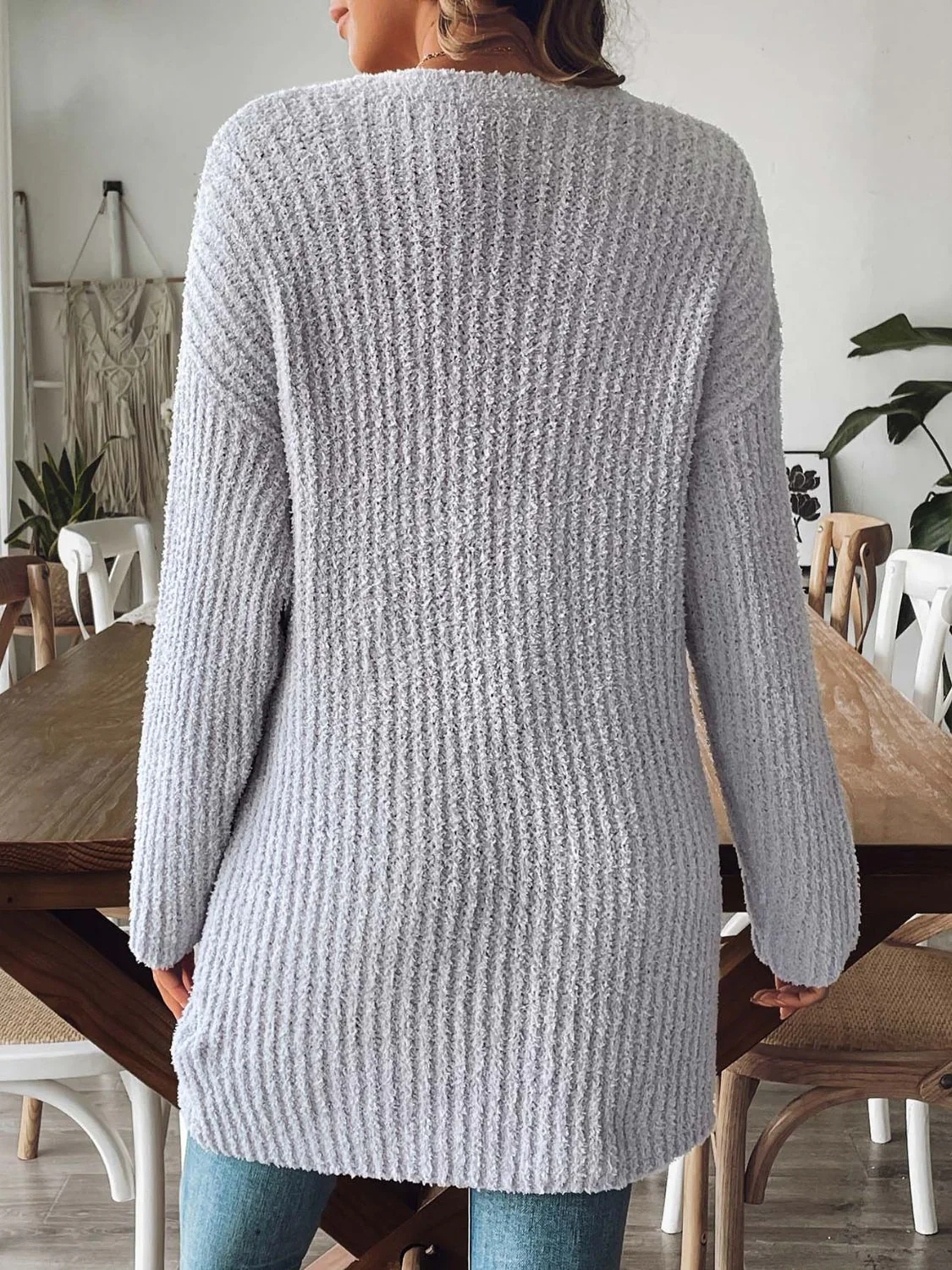 Elisa | Long sleeve open front cardigan - Image 2