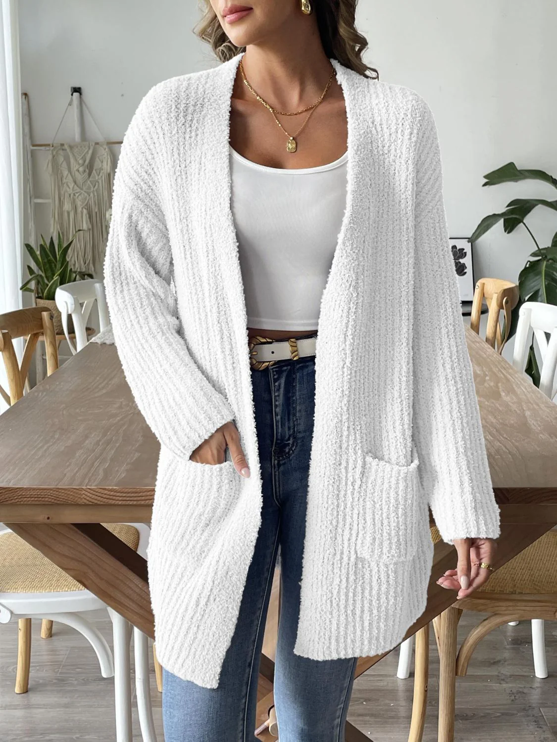 Elisa | Long sleeve open front cardigan - Image 6