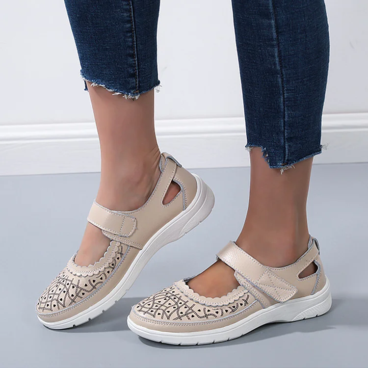 Elisa® | White Leather Orthopedic Comfort Loafers For Women - Image 6