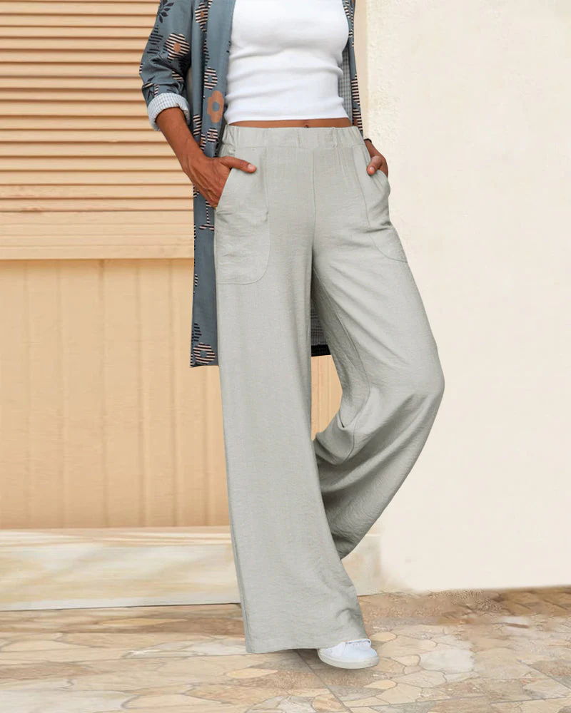 Elizabeth | Solid high waist trousers - Image 2